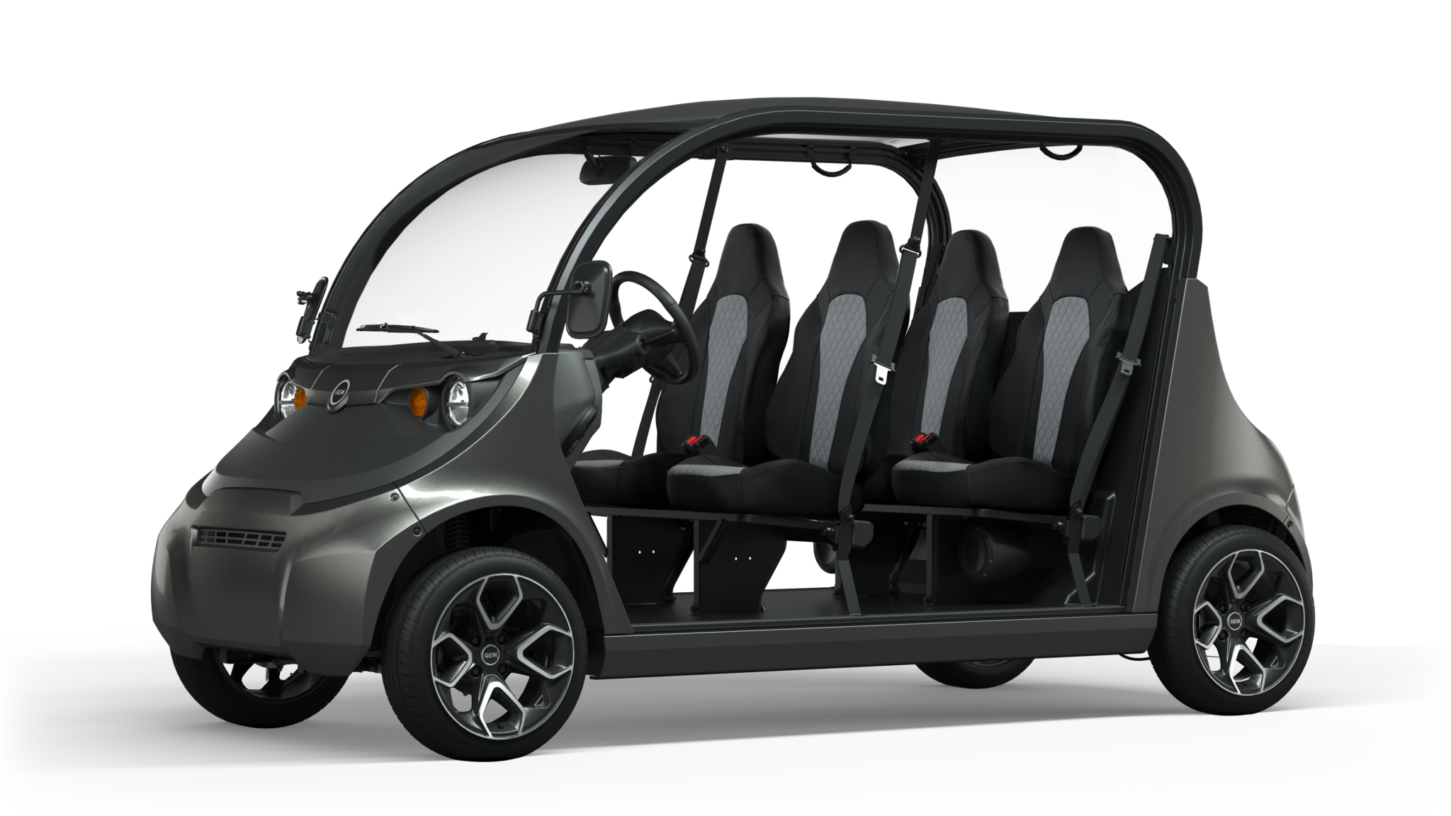 GEM-e4-MY24-Titanium-Metallic-gloss-black-gray-premium-seats-no-doors-pano-roof-stereo-16-in-sport-wheels-3q GEM-e4-MY24-Titanium-Metallic-gloss-black-gray-premium-seats-no-doors-pano-roof-stereo-16-in-sport-wheels-3q