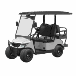 Burns Industrial Equipment has 2+2, passenger, electric, white Fusion electric cart for sale.