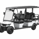 Burns Industrial Equipment has 4+2, passenger, electric, white Fusion electric cart for sale.